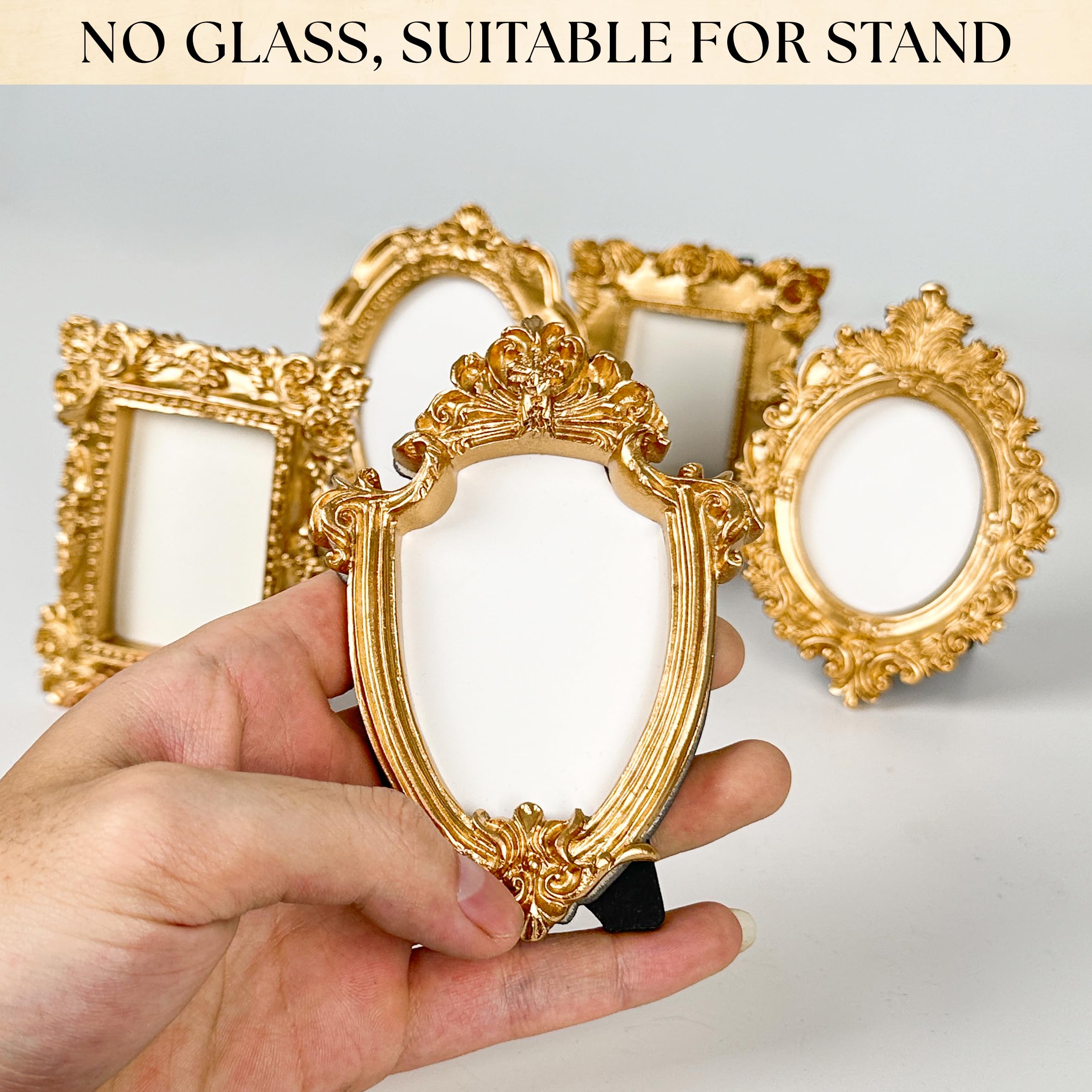 Amazon.com - 97 Decor Small Gold Picture Frames Set - 5 Pcs
